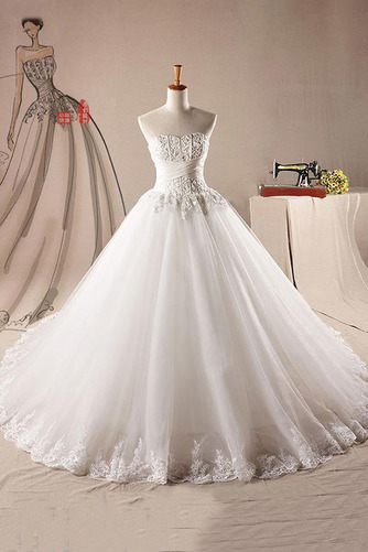 Robe de mariée Sans courroies Norme Traîne chapelle Sans Manches - Page 1