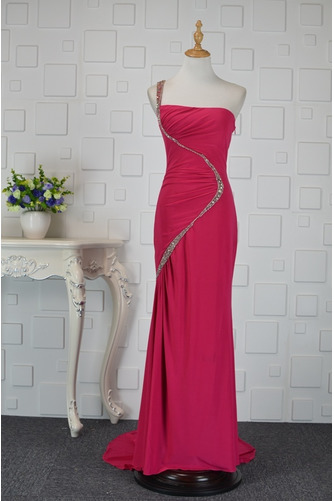 Robe de soirée Rouge Train de balayage Automne Norme Près du corps - Page 1