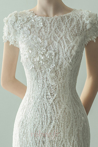 Robe de mariée Dentelle Dentelle Luxueux Manche de T-shirt Fermeture à glissière - Page 3