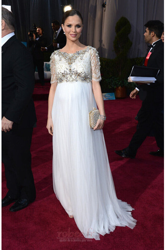 Robe de soirée Dolman Sleeves Longueur de plancher Naturel taille - Page 3