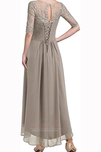 Robe mères Naturel taille Asymétrique Manche Demi Col U Profond - Page 2