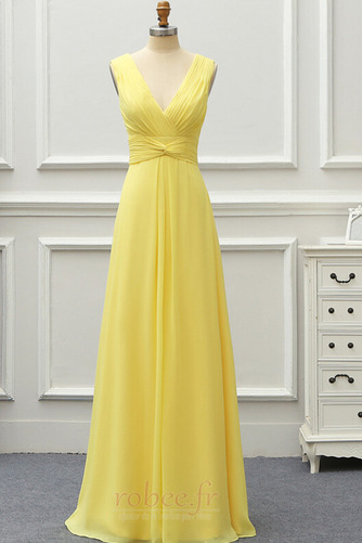 Robe de demoiselle d'honneur Traîne Courte Elégant Sans Manches - Page 1