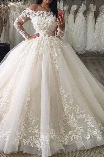 Robe de mariée Manche Longue Fermeture à glissière Cérémonial - Page 1