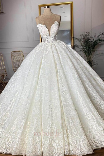 Robe de mariée Sans courroies Sans Manches Glissière Luxueux - Page 3