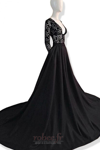 Robe de bal Manche Longue Classique Fermeture à glissière Empire - Page 2