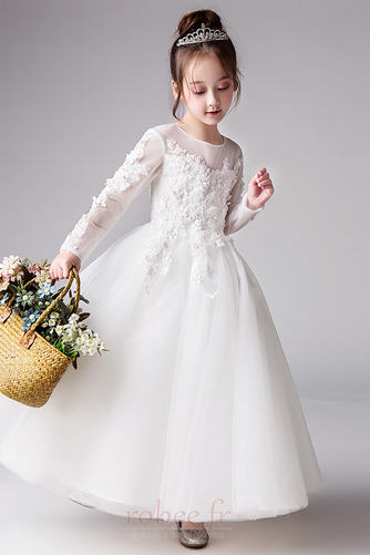 Robe de fille de fleur Fermeture à glissière Décalcomanie Tulle - Page 4