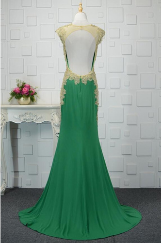 Robe de soirée Petit collier circulaire Dos nu Fourreau Avec Bijoux - Page 3