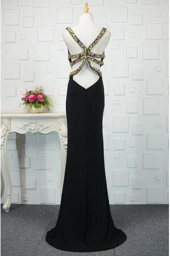 Robe de bal Serré Sans Manches Naturel taille Décolleté Dans le Dos - Page 3