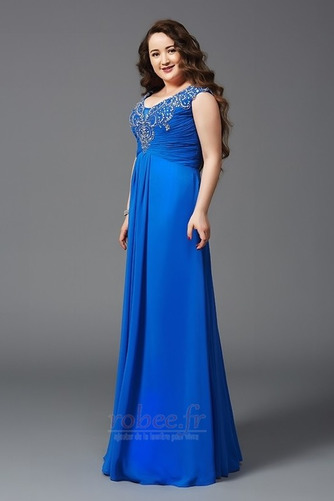 Robe de soirée Longueur de plancher Col en V Fourreau Avec Bijoux - Page 6