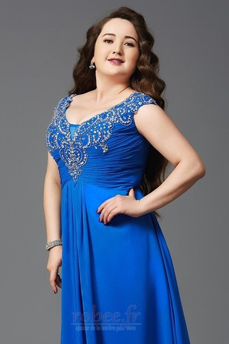 Robe de soirée Longueur de plancher Col en V Fourreau Avec Bijoux - Page 7