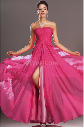 Robe de bal Sans Manches Thigh-High Slit Drapé Epurée Sans courroies - Page 2