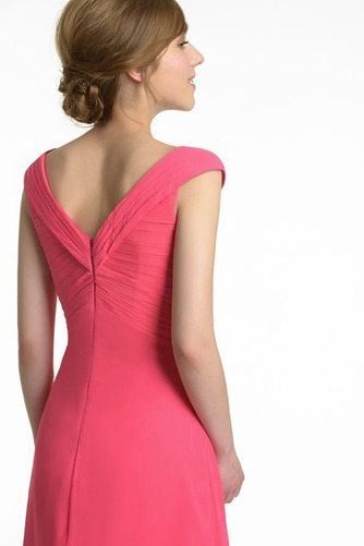 Robe de demoiselle d'honneur Longue Fourreau plissé Chiffon Automne - Page 5