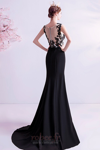 Robe de soirée Traîne Courte Près du corps Sans Manches Naturel taille - Page 2