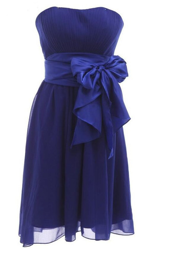 Robe de demoiselle d'honneur Mousseline Manquant Longueur de genou - Page 3