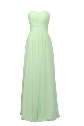 Robe de demoiselle d'honneur Simple Laçage Longueur de plancher - Page 3