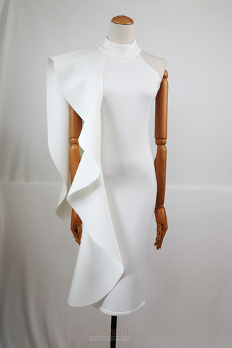 Robe de soirée Glamour Sans Manches Naturel taille Fermeture à glissière - Page 7