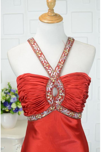 Robe de bal Traîne Courte Printemps Manquant A-ligne Larges Bretelles - Page 4