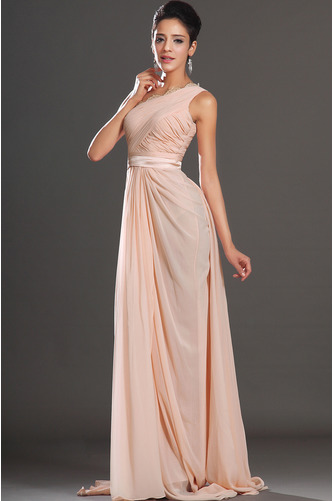 Robe de bal Une épaule Tissu à Claire-voie Sans Manches Près du corps - Page 6