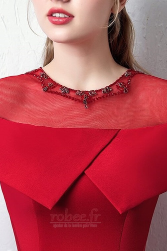 Robe de soirée Orné de Nœud à Boucle Manche Courte Col de chemise t - Page 5