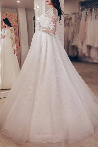 Robe de mariée Tulle Cérémonial Laçage Naturel taille Taille haute - Page 5