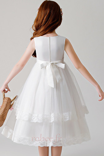 Robe de fille de fleur a ligne Mi-longues Multi Couche Naturel taille - Page 2