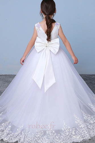 Robe de fille de fleur Sans Manches Nœud à Boucles Formelle Orné de Nœud à Boucle - Page 2