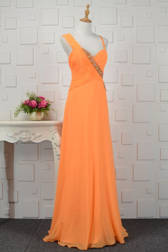 Robe de demoiselle d'honneur Mousseline Col Asymétrique Mariage - Page 2