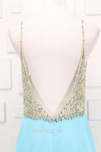 Robe de soirée Sexy Sans Manches Fourreau Avec Bijoux A-ligne - Page 5