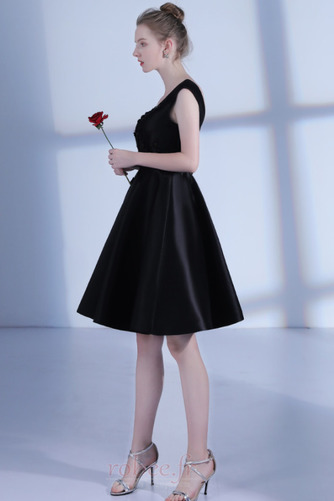 Robe de cocktail aligne Elégant Soie Norme Naturel taille Longueur de genou - Page 4