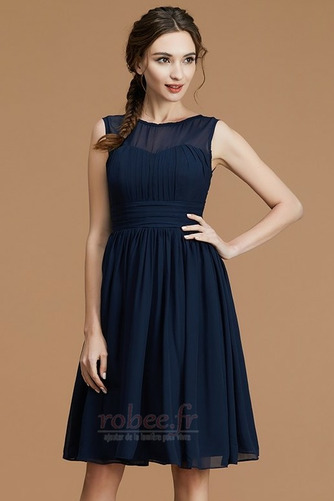 Robe de demoiselle d'honneur Longueur de genou Sans Manches Manquant - Page 5