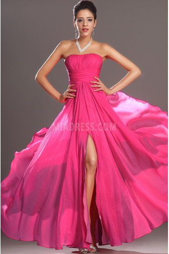 Robe de bal Sans Manches Thigh-High Slit Drapé Epurée Sans courroies - Page 3