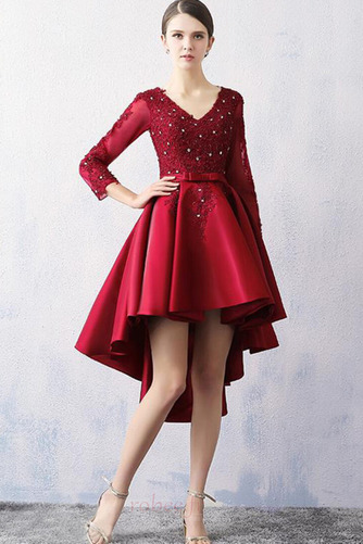 Robe de cocktail Fourreau Avec Bijoux Col en V Naturel taille - Page 1