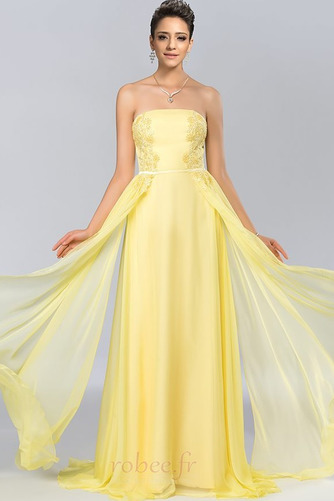 Robe de bal Sans courroies Train de petit Fête Plissé Sans Manches - Page 1