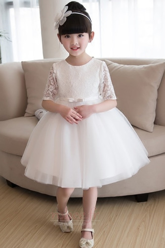 Robe de fille de fleur Naturel taille Fermeture éclair Automne - Page 1