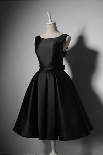 Robe de demoiselle d'honneur Simple A-ligne Satin Sans Manches - Page 3