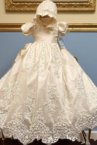 Robe de fille de fleur Princesse Petit collier circulaire Dentelle - Page 1