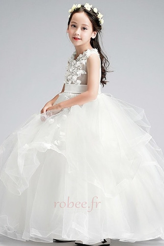 Robe de fille de fleur Balançoire A-ligne Glissière Longueur Cheville - Page 5