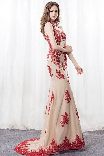 Robe de soirée Sans Manches Dentelle Naturel taille Décalcomanie - Page 4