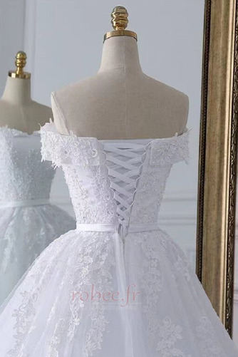 Robe de mariée A-ligne Vente Longue Sans Manches Laçage Sablier - Page 6