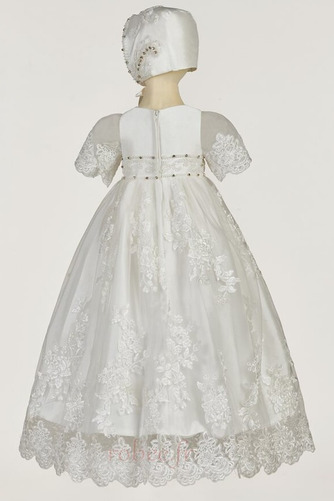 Robe de fille de fleur Dentelle Froid Manche Courte Fermeture à glissière - Page 5