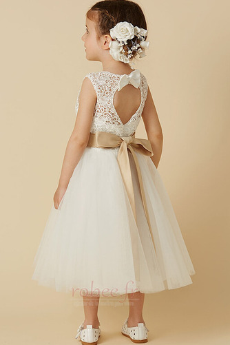 Robe de fille de fleur Elégant Petit collier circulaire Dentelle - Page 2