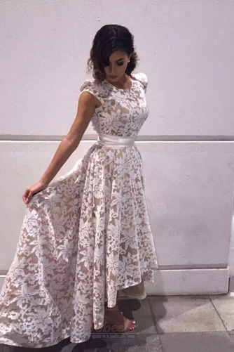 Robe de bal Petit collier circulaire Dentelle Asymétrique Été - Page 2