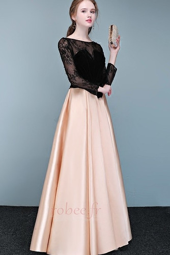 Robe de bal Col Bateau Chaussez Formelle Manche Longue Manche Aérienne - Page 3