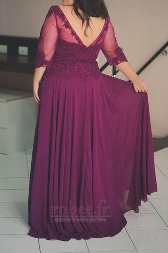 Robe de bal Tulle Col Bateau 3/4 Manche Fermeture à glissière - Page 2