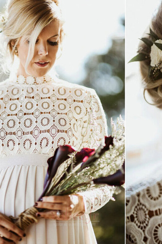 Robe de mariée Taille haute Elégant Longueur de plancher Couvert de Dentelle - Page 6