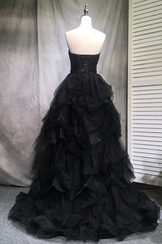Robe de bal Ceinture en Étoffe Formelle A-ligne Exquisite Haut Bas - Page 3