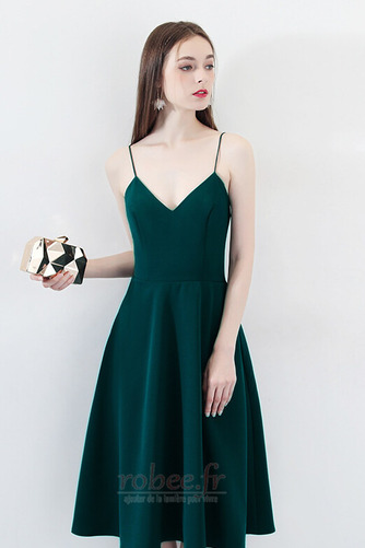 Robe de soirée Nœud à Boucles A-ligne Longueur de genou Naturel taille - Page 3