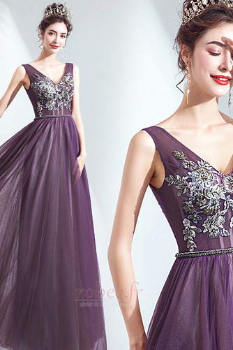 Robe de soirée net aligne Naturel taille Simple Longueur au sol - Page 4