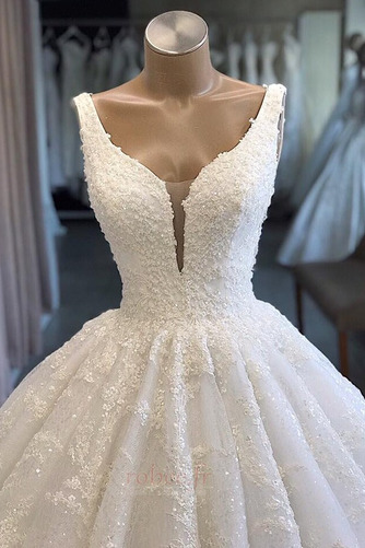 Robe de mariée a ligne Pomme Organza Couvert de Dentelle Naturel taille - Page 3