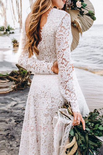 Robe de mariage Grossesse noble Traîne Courte Couvert de Dentelle - Page 5